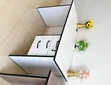 White Office Desk and Chair Set - 2