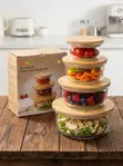 Seti ya Vituvi vya Kioo vya Borosilicate Rafiki kwa Mazingira (4-Pack Round) - 1