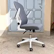 Grey Ergonomic Mid-Back Office Chair - 1