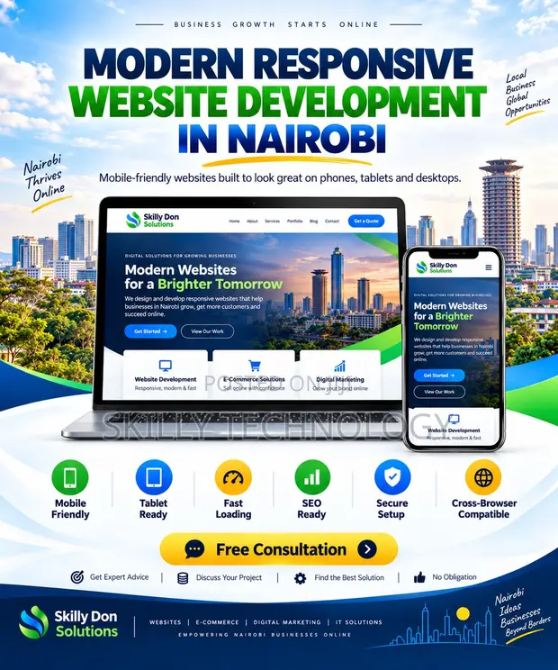 Modern Responsive Website Development in Nairobi - 1