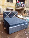 5x6 Dark Grey Gold Scent Bed Frame - 2