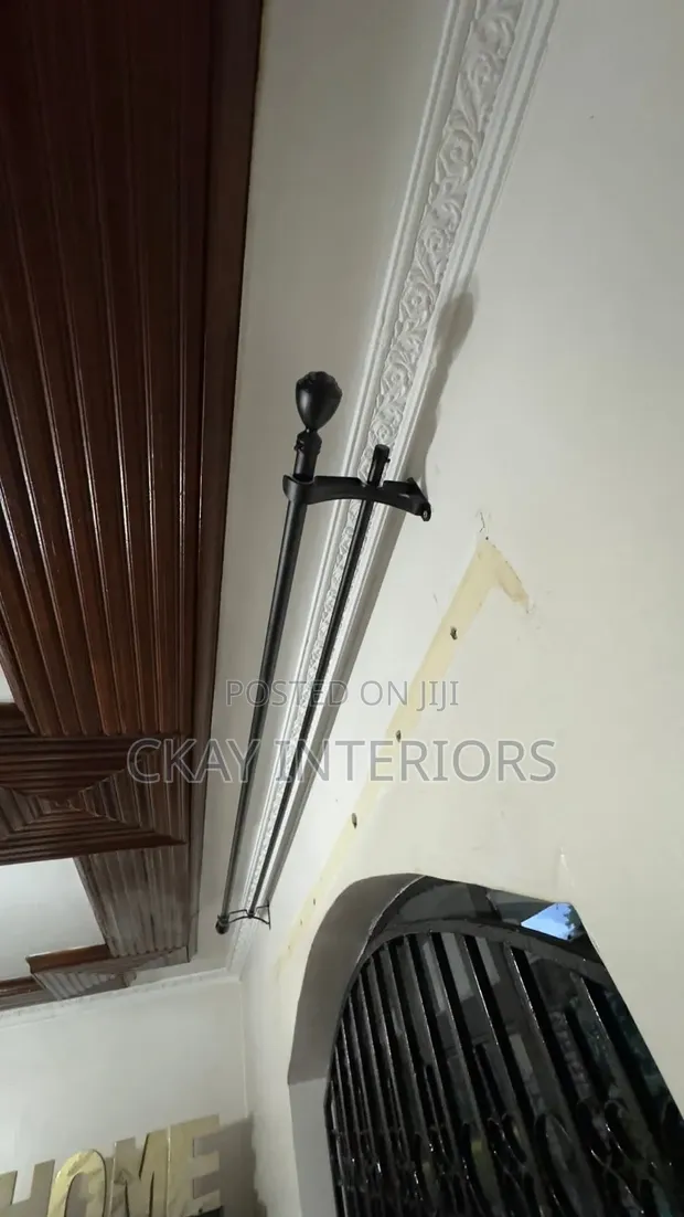 Premium Powder-Coated Curtain Rods - 1