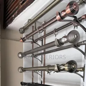 Powder Coated Curtain Rods - Sleek Finish