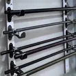 Powder Coated Curtain Rods - Sleek Finish - 2