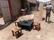 Huge Black Coffee Table with Storage Shelves - 4