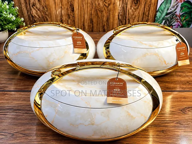 3pc Luxury Marble Food Warmers - Countrywide Delivery - 1