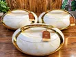 3pc Luxury Marble Food Warmers - Countrywide Delivery - 1