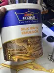 Rangi ya Crown Silk Vinyl Nyeupe Laini 4L - 1