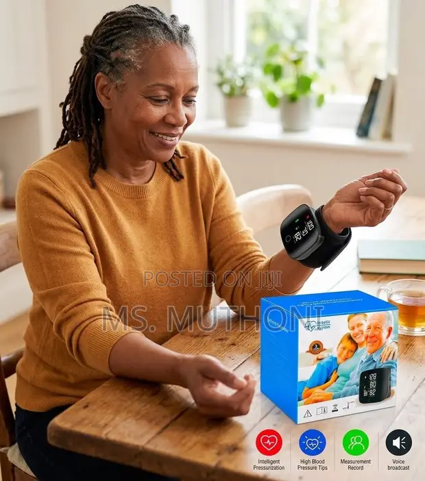 BK619 Smart Automatic Wrist Blood Pressure Cuff - 1