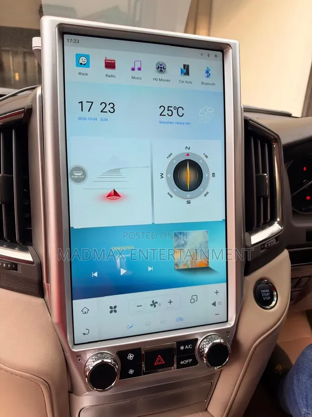 Toyota Land Cruiser ZX Tesla Android Radio Infotainment Upgrade - 1