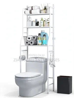 Toilet Rack / Bathroom Organizer - White