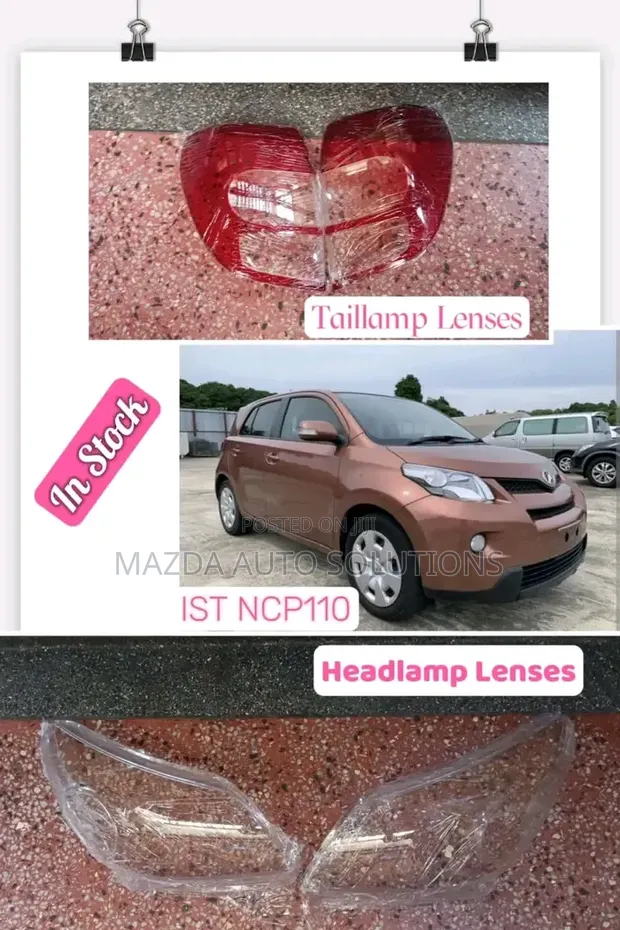 Toyota IST Headlight and Tail Light Lenses (2010-2015) - 1