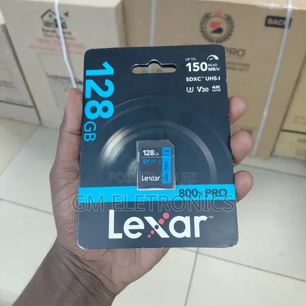 Lexar 128GB High-Performance 800x PRO SDXC UHS-I Card - 1