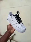 White Nike Air Force 1 Custom Sneakers - 3