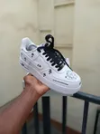White Nike Air Force 1 Custom Sneakers - 5