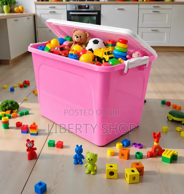 Kids Toy Storage Container with Lid - 1