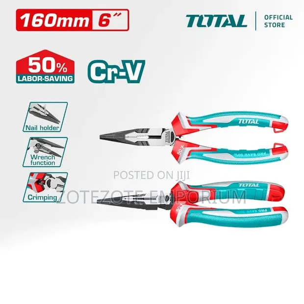 Total Long Nose Pliers 6" - THT120606P - 1