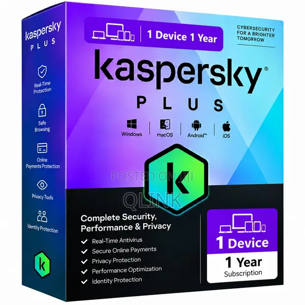 Kaspersky Plus 1 Device - 1 Year - 1