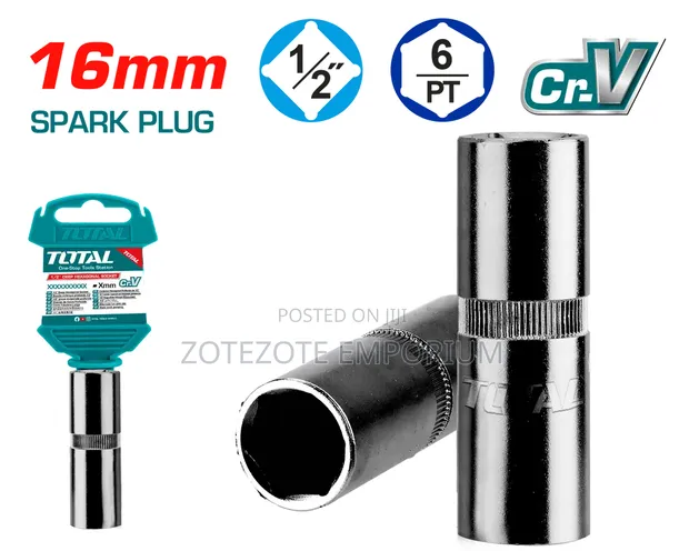 Total 1/2" Spark Plug Socket 16mm - 1