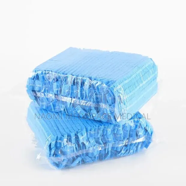 Blue Breathable Disposable Hairnets - 1