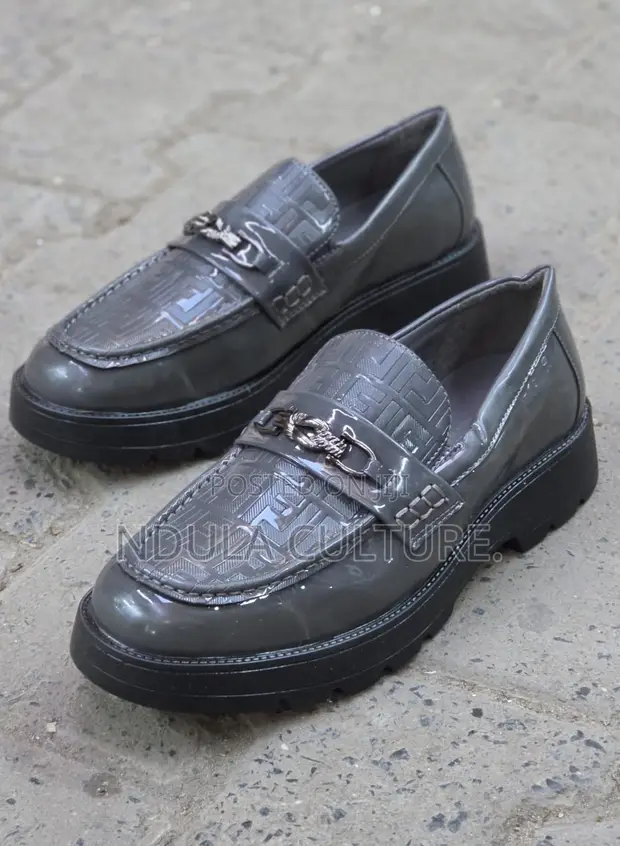 Fernando Melo Slip-On Wet Look Loafers - 1