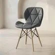 Kiti cha Kulia cha Eames cha Ergonomic - Ngozi Nyeusi - 1