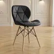Kiti cha Kulia cha Eames cha Ergonomic - Ngozi Nyeusi - 4
