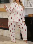 Set ya Pajama za Hariri za Wanawake 2pc XL-XXXL - 1