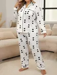 Set ya Pajama za Hariri za Wanawake 2pc XL-XXXL - 2