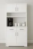 Elegant Kitchen Storage Cabinet - White - 3