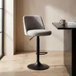 Adjustable High Leather Modern Barstools - 1