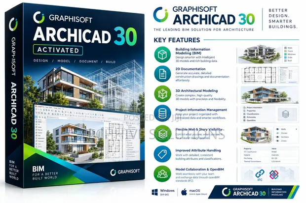 Graphisoft Archicad 30 Activated (Windows/Mac) - 1