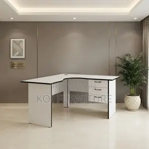 White Round Curved 1200mm Home Office Computer Desk
