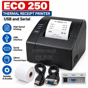 Epos Eco 250 Thermal Receipt Printer - USB/Serial