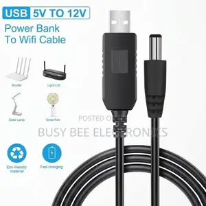 Kebo ya USB hadi DC 5V/12V kwa Router