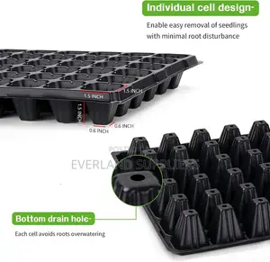 Thick Durable Plastic Plant Nursery Tray