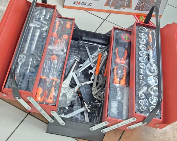 Tolsen 85pc Tool Set with Metal Box (1/4" & 1/2") - 1