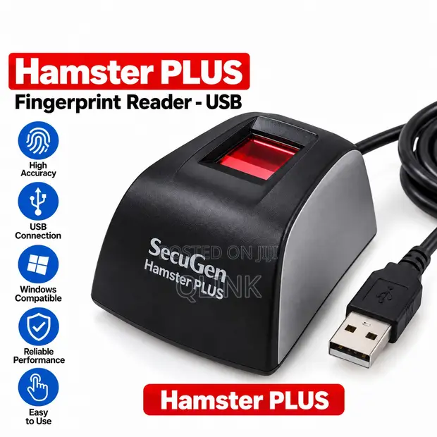 SecuGen Hamster PLUS Fingerprint Reader - USB - 1