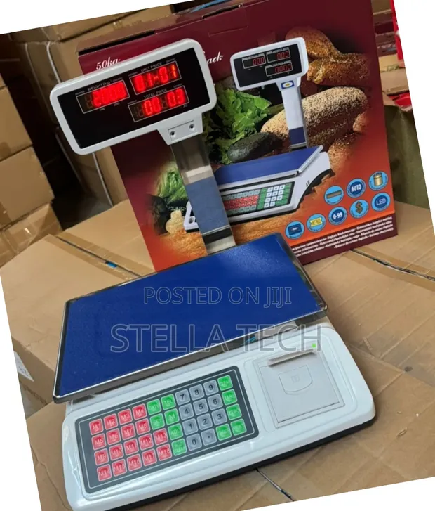 50kg Electric Weighing Scale yenye Receipt Printer - 1