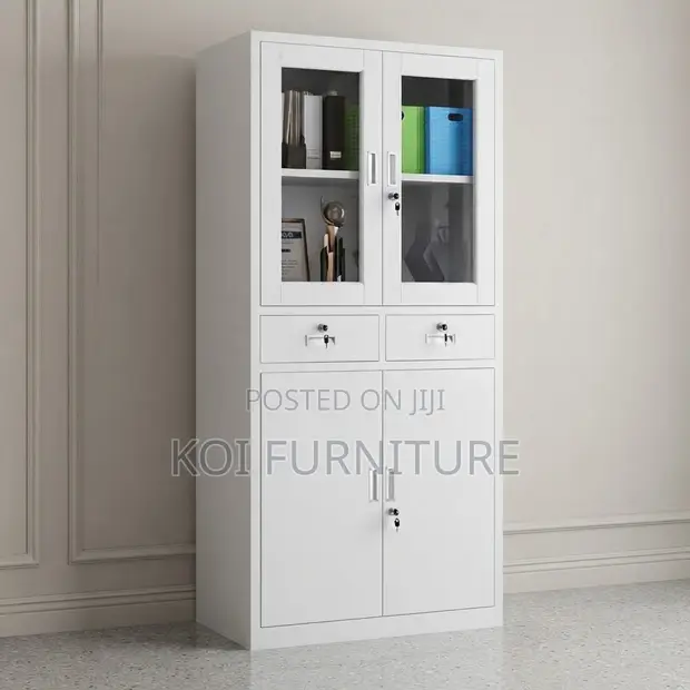 Modern Two-Door Office Filing Cabinet - 1