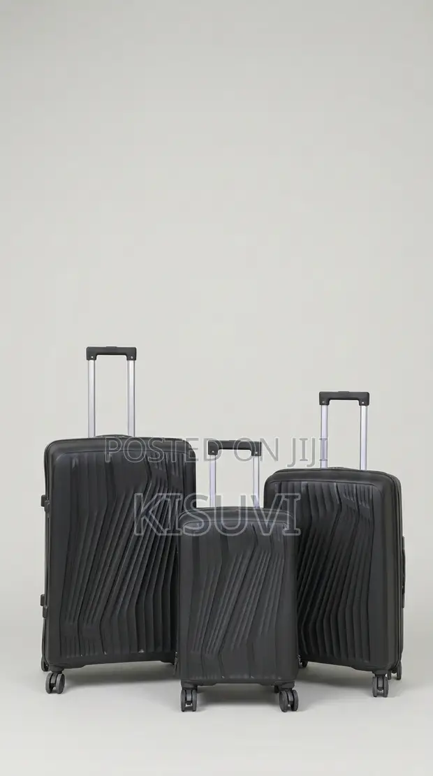 25kg Rubber Suitcase - Black - 1