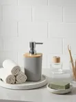 Liquid Soap Dispenser with Bamboo Lid - 2