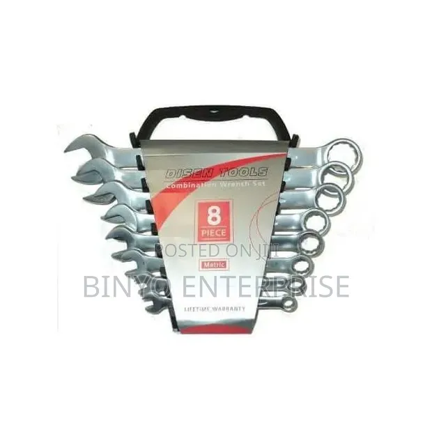 8 Pcs Combined Spanner Set - 1