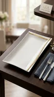 Gold Line Platter 12" - 1