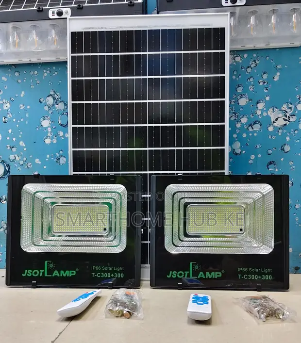 2-in-1 TC 300W Solar Floodlights - 1