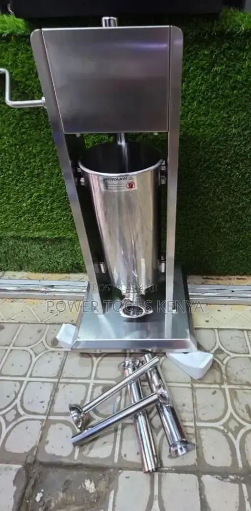 7L Manual Stainless Steel Vertical Sausage Filler - 1
