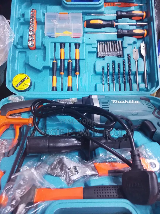 Brand New Makita Corded Drill Set - 1