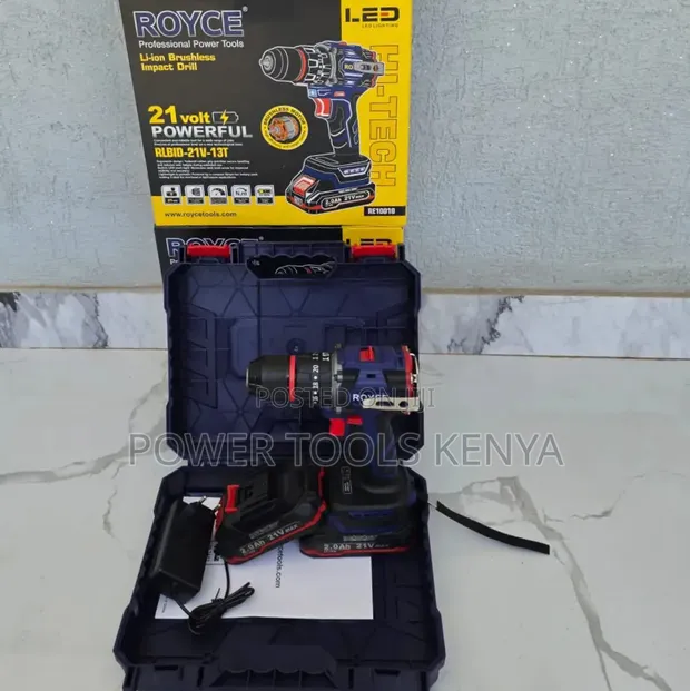 Royce 21V Brushless Li-Ion Impact Drill Kit - 1