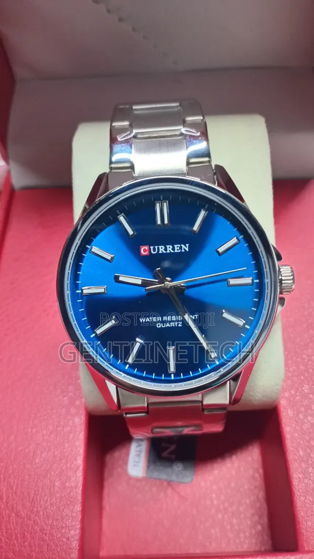 Curren Blue and Silver Watch - 1