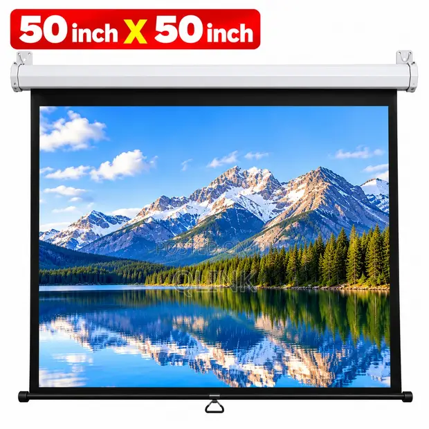 Projector Screen Wall Mount 127x127cm (50x50 Inches) - 1